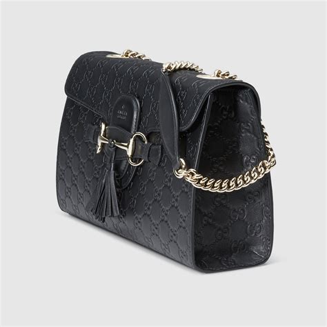 gucci emily large handbag|Gucci emily guccissima shoulder bag.